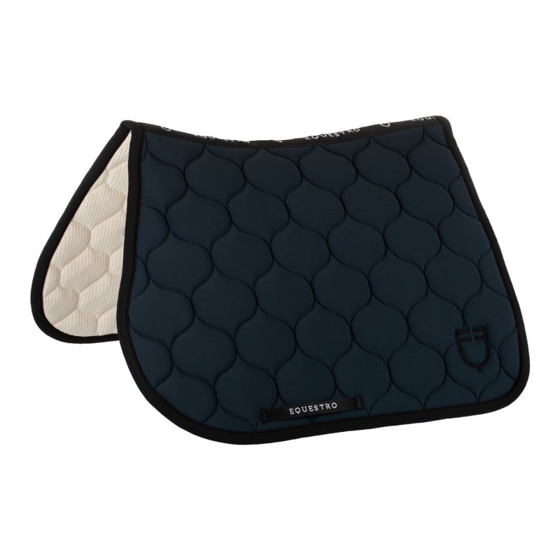 Equestro Sottosella salto con trapuntatura a cipolla - Blu navy