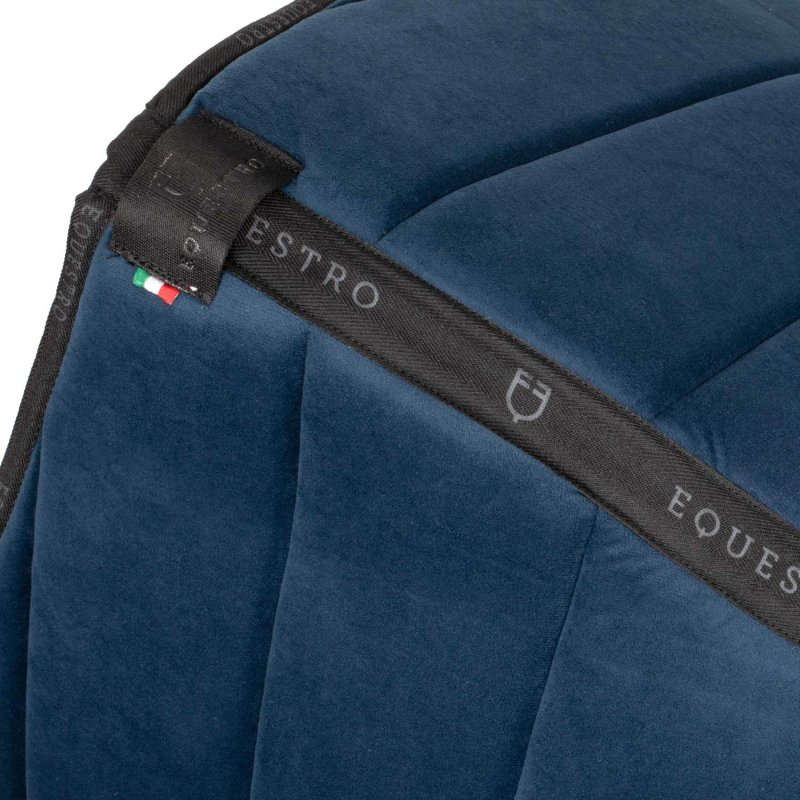 Equestro Sottosella salto in tessuto tecnico Louvre - Blu navy/Nero