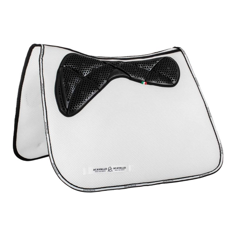 Acavallo Sottosella dressage Memory Foam 3D Spacer con gel - Bianco