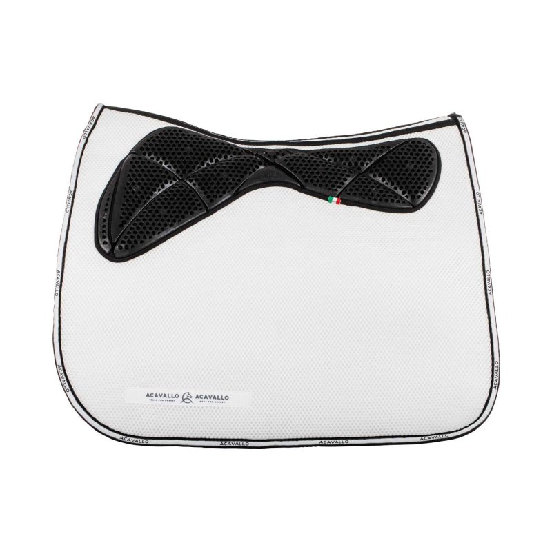 Acavallo Sottosella dressage Memory Foam 3D Spacer con gel - Bianco