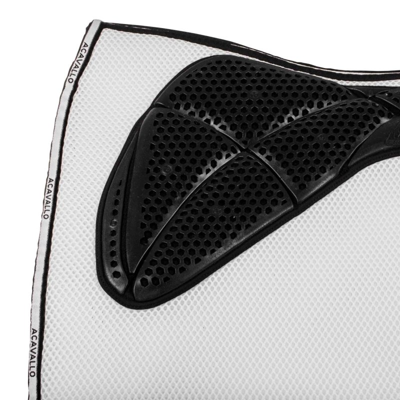 Acavallo Sottosella dressage Memory Foam 3D Spacer con gel - Bianco