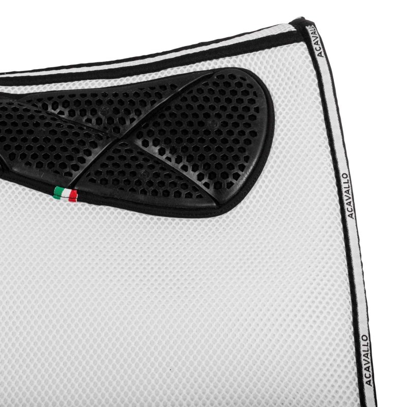 Acavallo Sottosella dressage Memory Foam 3D Spacer con gel - Bianco