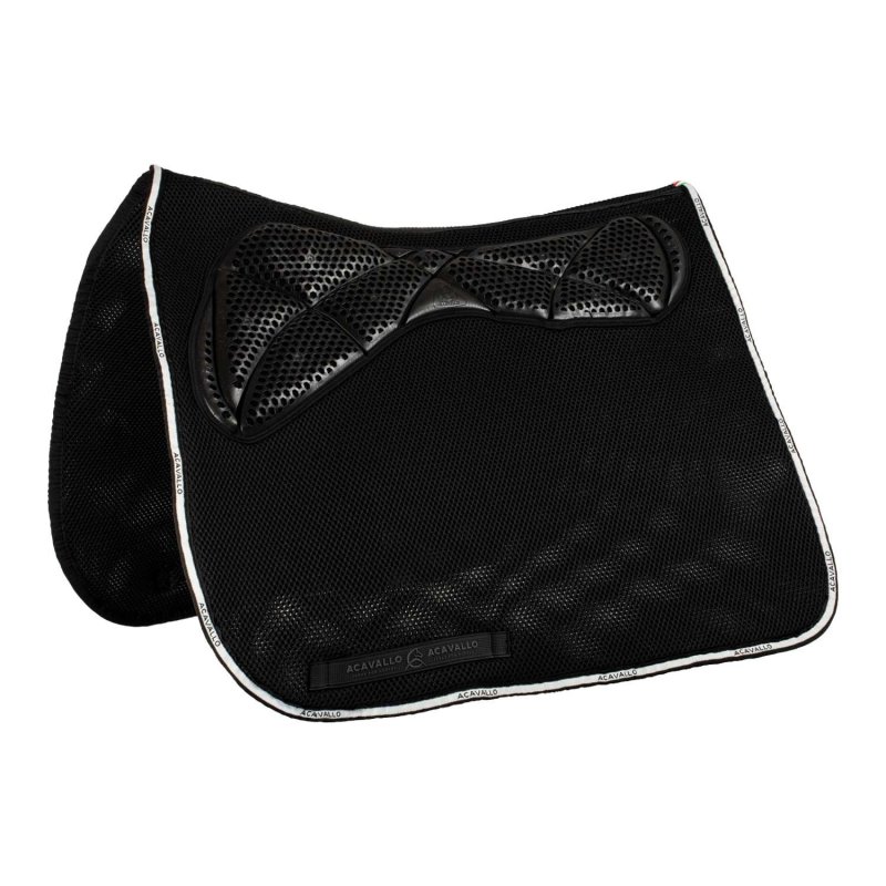Acavallo Sottosella dressage Memory Foam 3D Spacer con gel - Nero