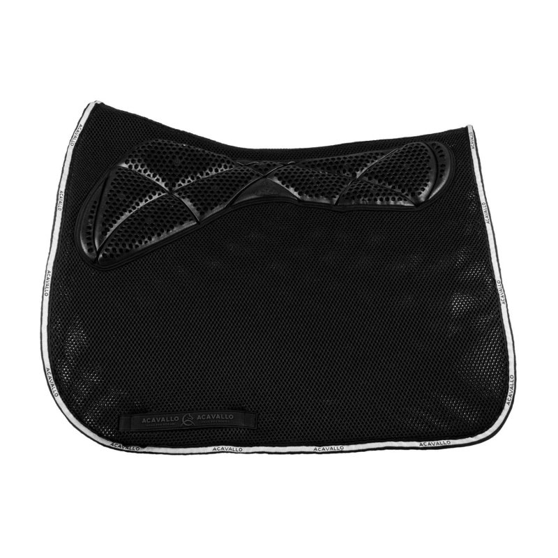 Acavallo Sottosella dressage Memory Foam 3D Spacer con gel - Nero