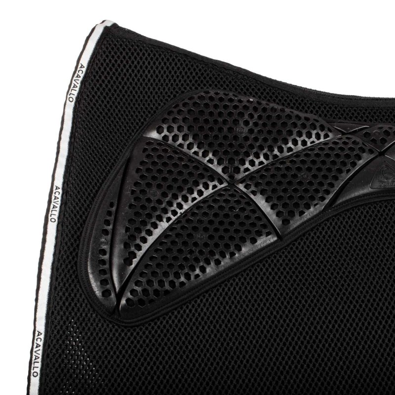 Acavallo Sottosella dressage Memory Foam 3D Spacer con gel - Nero