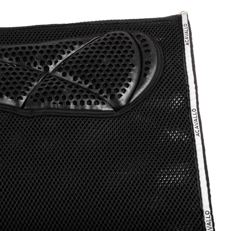 Acavallo Sottosella dressage Memory Foam 3D Spacer con gel - Nero