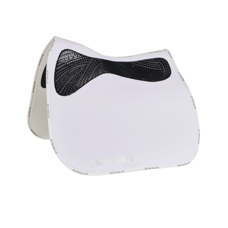 Acavallo Sottosella dressage Twin Side con grip in gel - Bianco