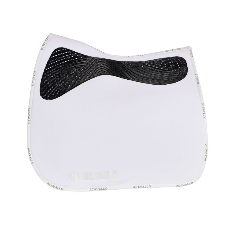 Acavallo Sottosella dressage Twin Side con grip in gel - Bianco