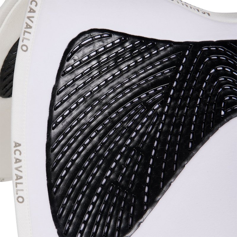 Acavallo Sottosella dressage Twin Side con grip in gel - Bianco