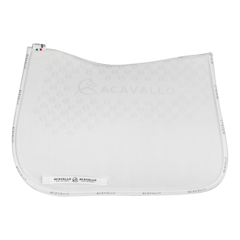 Acavallo Sottosella dressage con bambù e grip silicone - Bianco