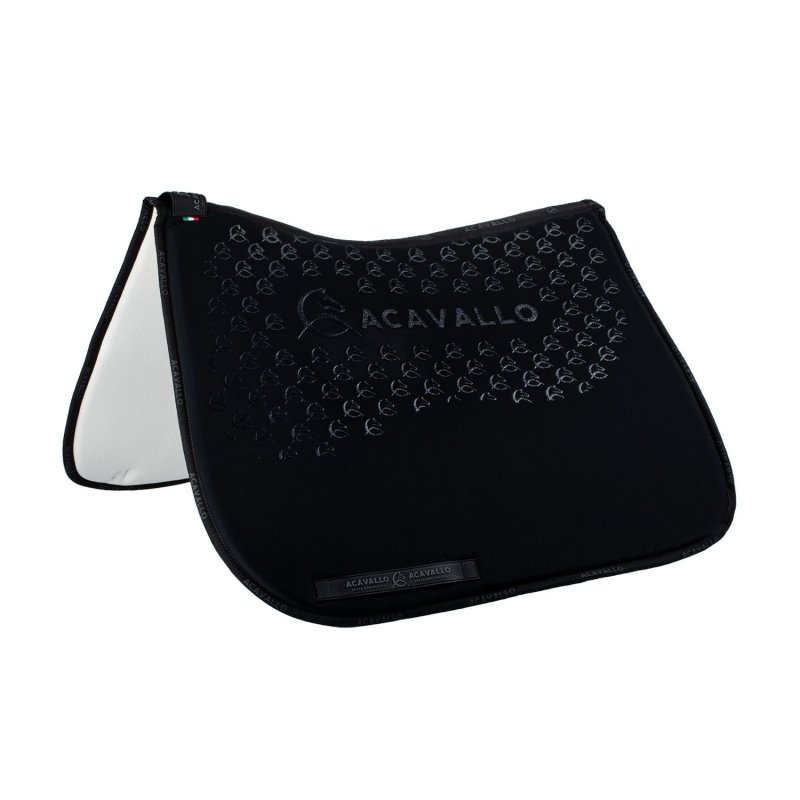 Acavallo Sottosella dressage con bambù e grip silicone - Nero