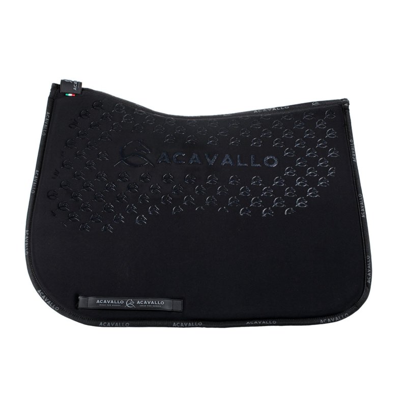 Acavallo Sottosella dressage con bambù e grip silicone - Nero