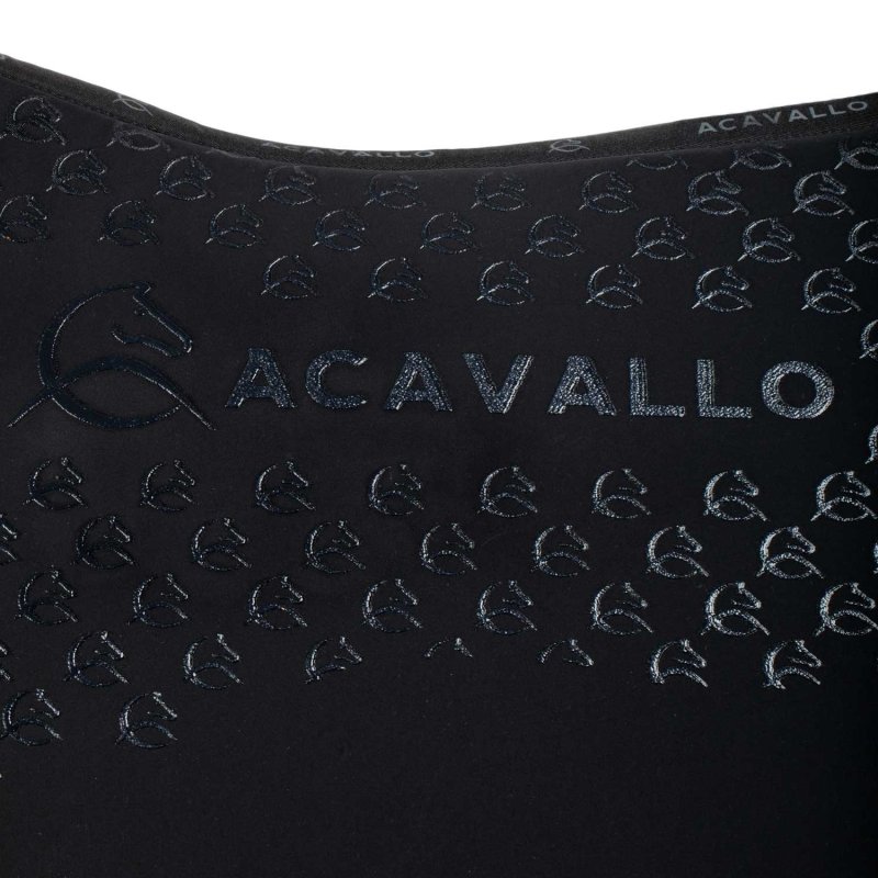 Acavallo Sottosella dressage con bambù e grip silicone - Nero
