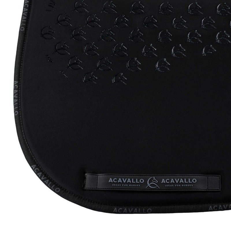 Acavallo Sottosella dressage con bambù e grip silicone - Nero