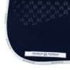 Acavallo Sottosella dressage con bambù e grip silicone - Deep Blue/Bianco