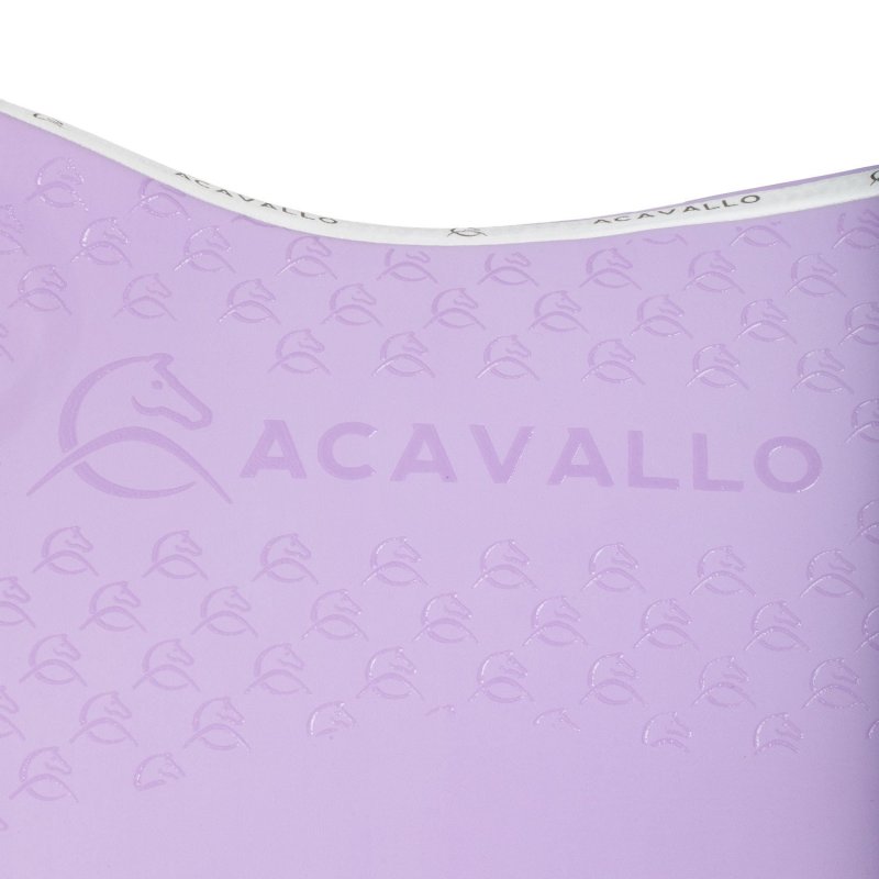 Acavallo Sottosella dressage con bambù e grip silicone - Lilla/Bianco