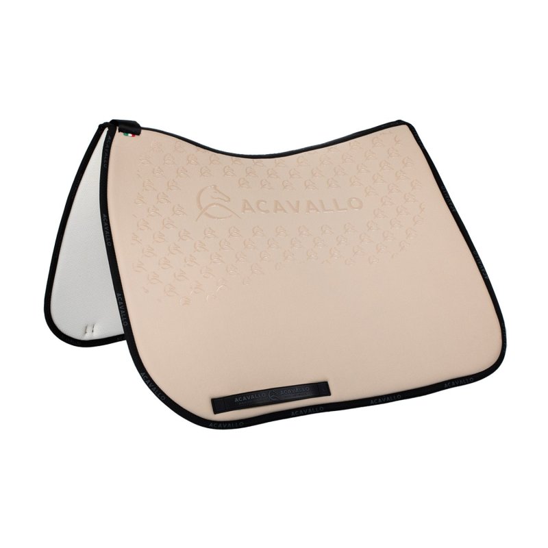 Acavallo Sottosella dressage con bambù e grip silicone - Sabbia/Nero