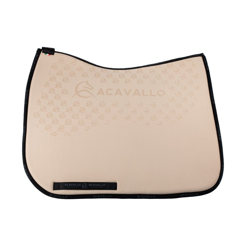 Acavallo Sottosella dressage con bambù e grip silicone - Sabbia/Nero