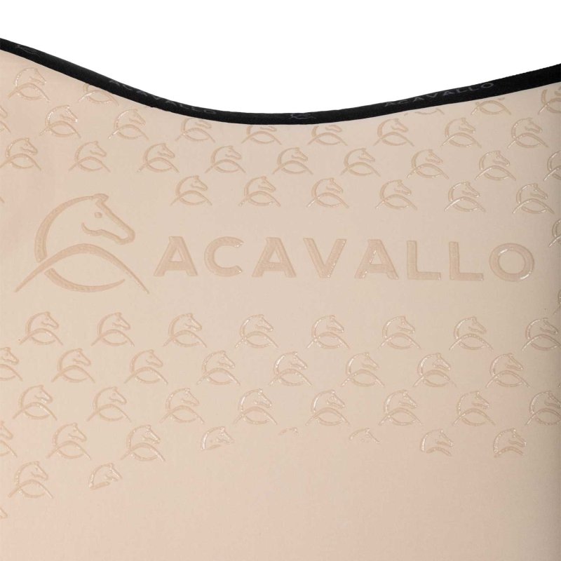 Acavallo Sottosella dressage con bambù e grip silicone - Sabbia/Nero