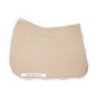 Acavallo Sottosella dressage con bambù e grip silicone - Sabbia/Bianco