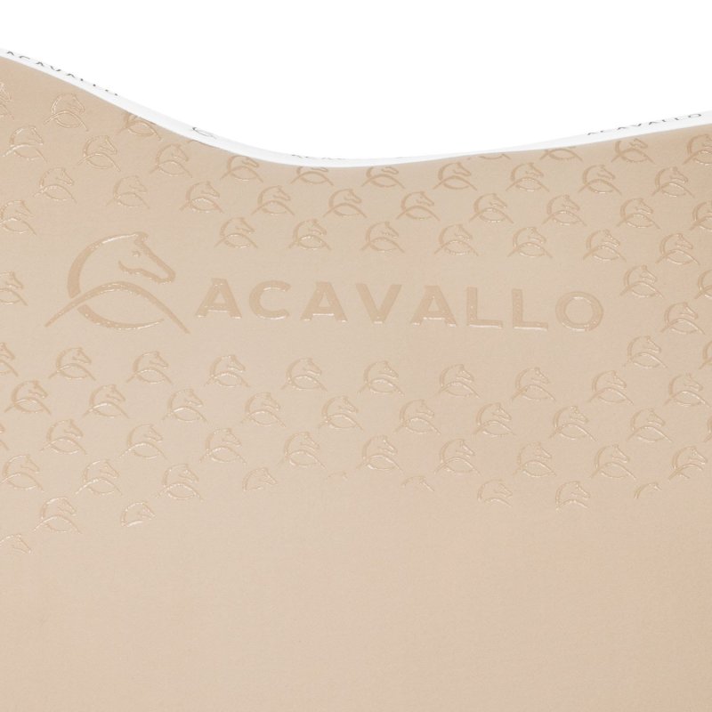 Acavallo Sottosella dressage con bambù e grip silicone - Sabbia/Bianco