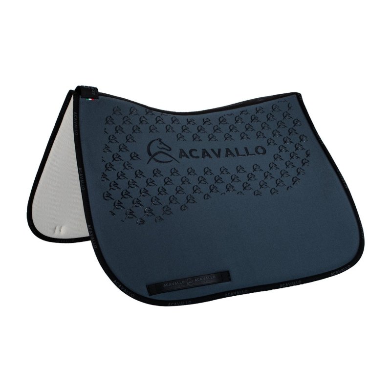 Acavallo Sottosella dressage con bambù e grip silicone - Smoke Dore/Nero