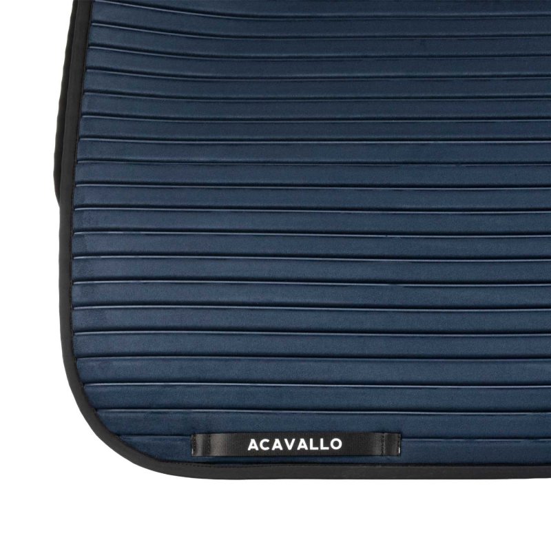Acavallo Sottosella dressage Sublime angolato a strisce - Blu navy