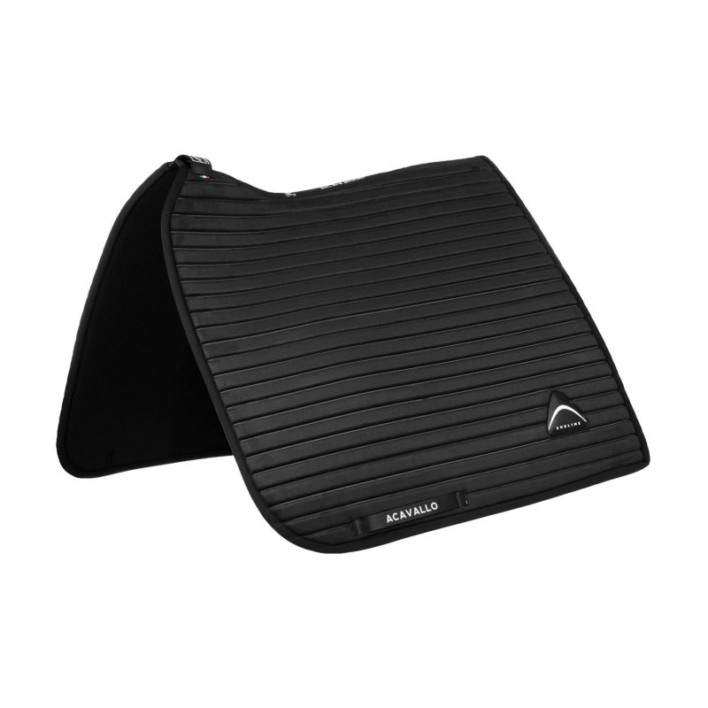 Acavallo Sottosella dressage Sublime angolato a strisce - Nero