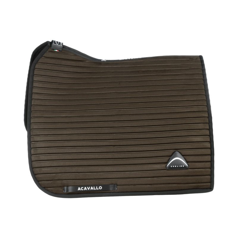 Acavallo Sottosella dressage Sublime angolato a strisce - Marrone