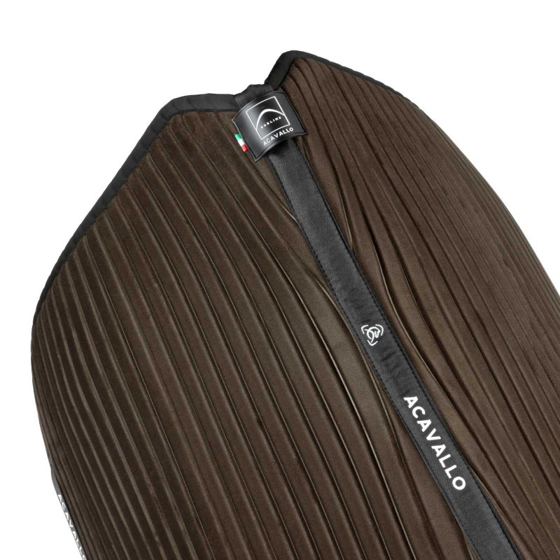 Acavallo Sottosella dressage Sublime angolato a strisce - Marrone