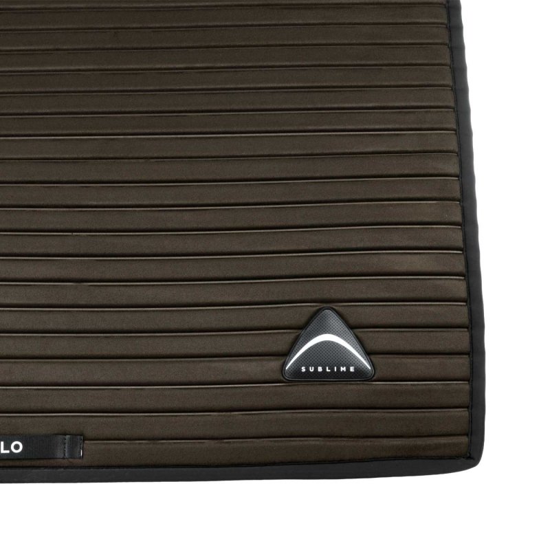 Acavallo Sottosella dressage Sublime angolato a strisce - Marrone
