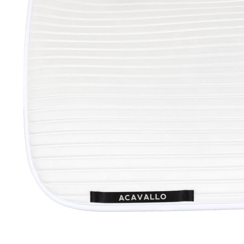 Acavallo Sottosella dressage Sublime angolato a strisce - Bianco