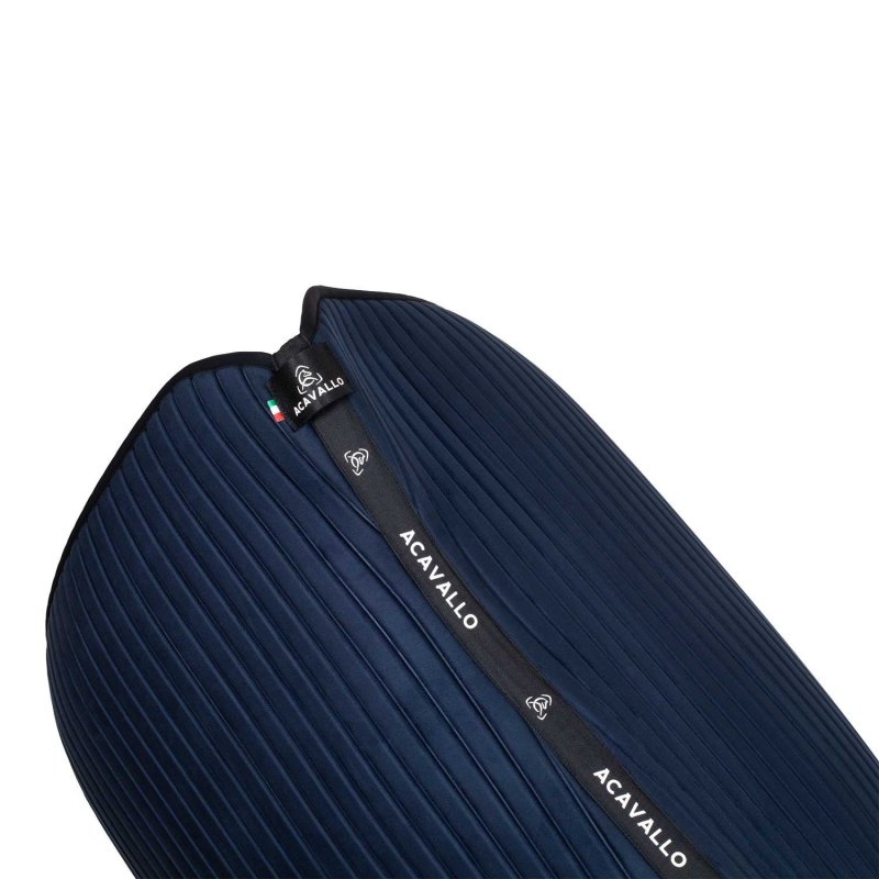 Acavallo Sottosella dressage Sublime in camoscio a strisce - Blu navy