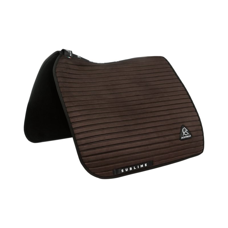 Acavallo Sottosella dressage Sublime in camoscio a strisce - Marrone