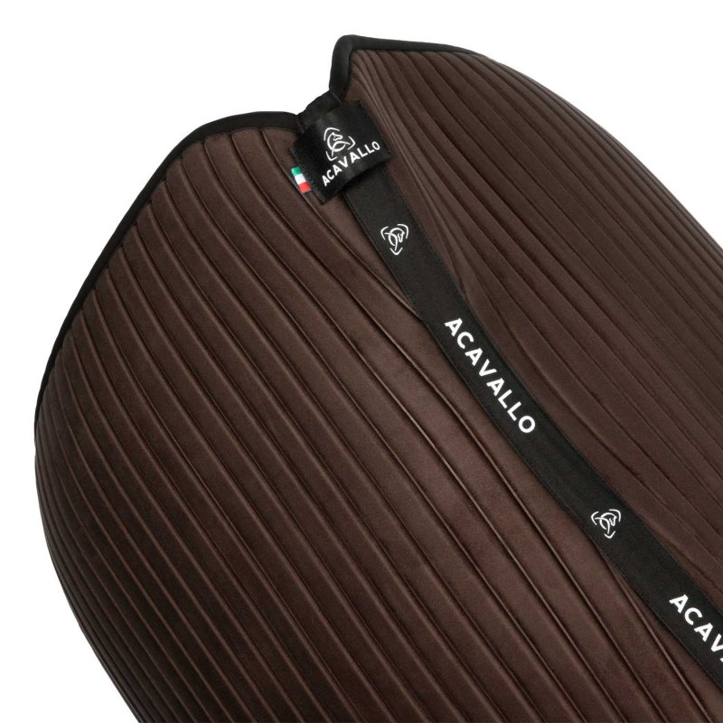 Acavallo Sottosella dressage Sublime in camoscio a strisce - Marrone