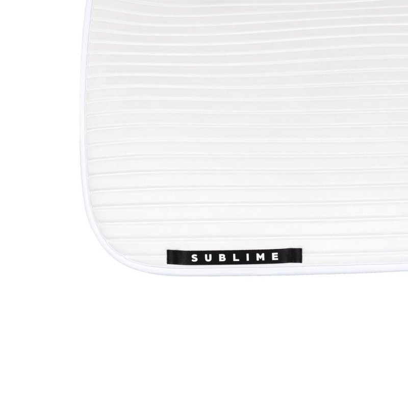 Acavallo Sottosella dressage Sublime in camoscio a strisce - Bianco