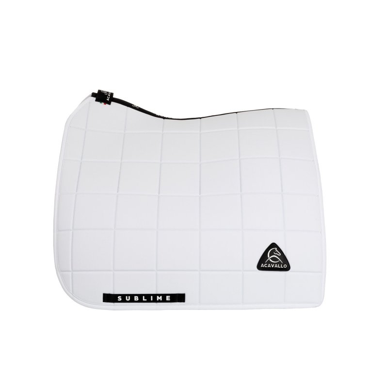 Acavallo Sottosella dressage Sublime in tessuto tecnico a quadri - Bianco