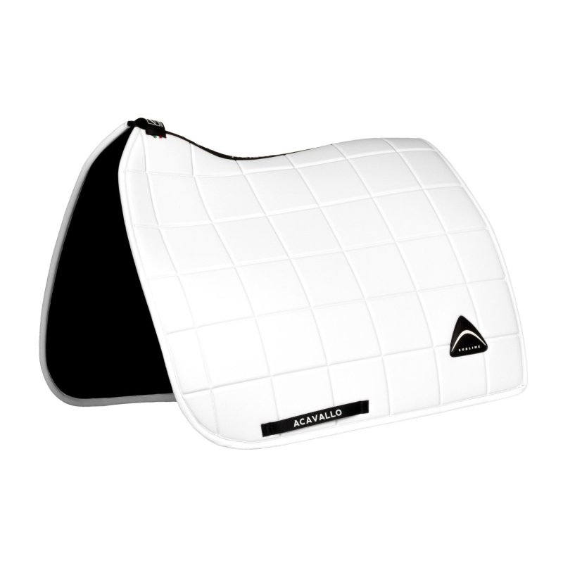 Acavallo Sottosella dressage Sublime angolato a quadri - Bianco
