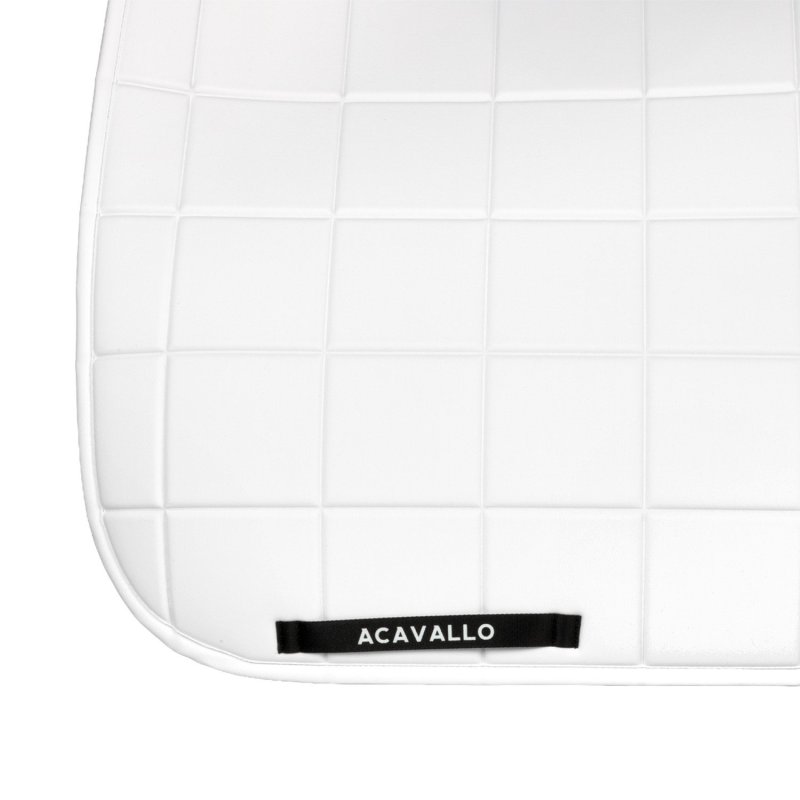 Acavallo Sottosella dressage Sublime angolato a quadri - Bianco