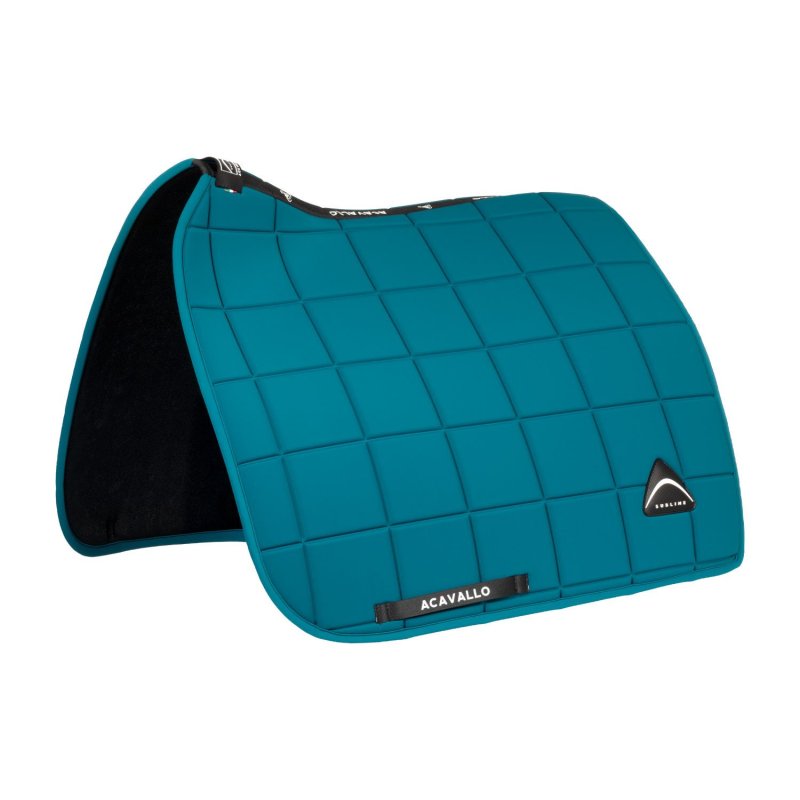 Acavallo Sottosella dressage Sublime angolato a quadri - Petrolio