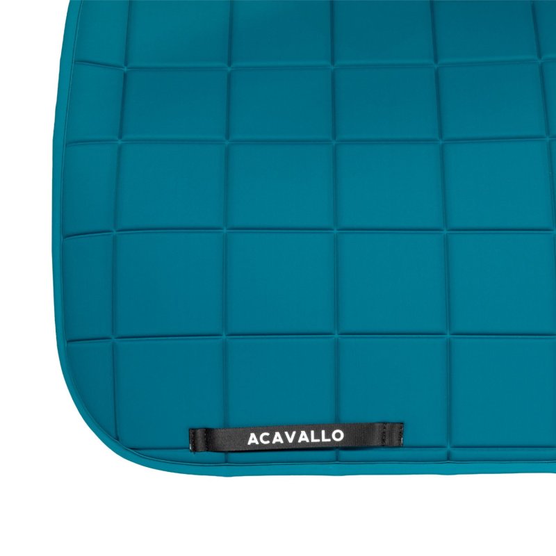Acavallo Sottosella dressage Sublime angolato a quadri - Petrolio