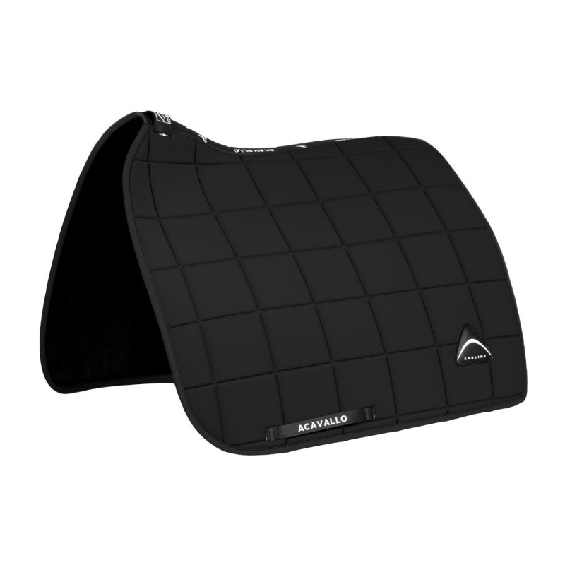 Acavallo Sottosella dressage Sublime angolato a quadri - Nero