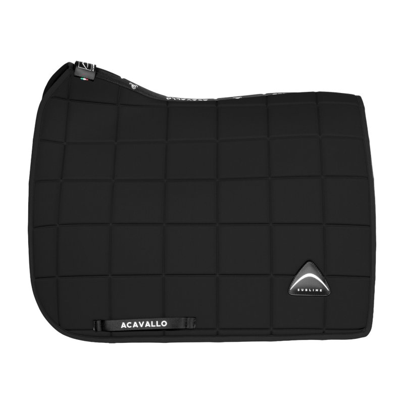 Acavallo Sottosella dressage Sublime angolato a quadri - Nero