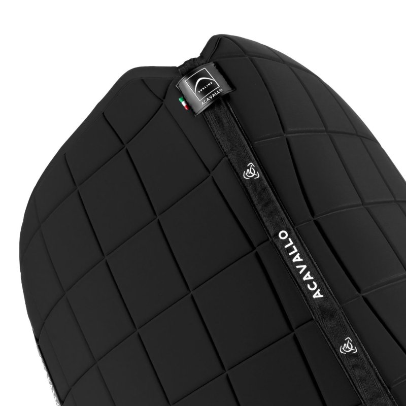 Acavallo Sottosella dressage Sublime angolato a quadri - Nero