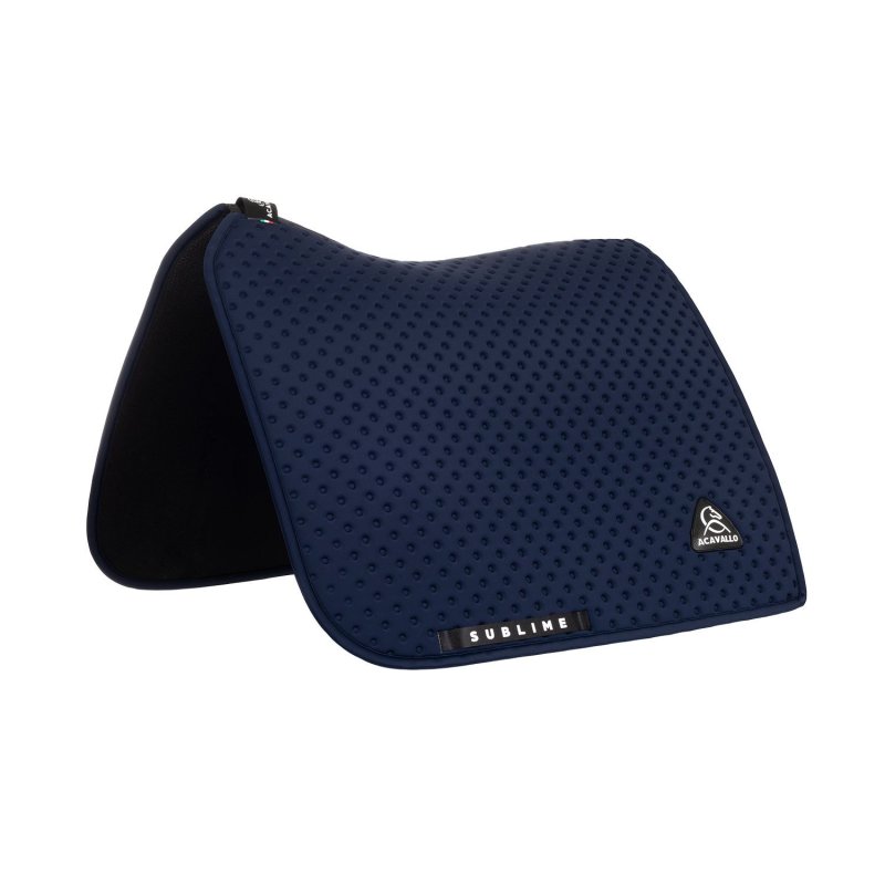 Acavallo Sottosella dressage Sublime in tessuto tecnico puntinato - Blu navy