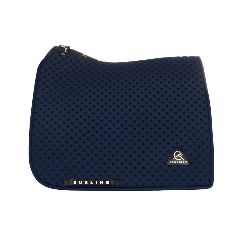 Acavallo Sottosella dressage Sublime in tessuto tecnico puntinato - Blu navy