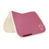 Equestro Sottosella Wave Quilting dressage in tessuto tecnico - Chateau Rose/Bianco antico