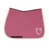 Equestro Sottosella Wave Quilting dressage in tessuto tecnico - Chateau Rose/Bianco antico