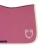 Equestro Sottosella Wave Quilting dressage in tessuto tecnico - Chateau Rose/Bianco antico
