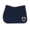 Equestro Sottosella Wave Quilting dressage in tessuto tecnico - Blu navy/Bianco antico